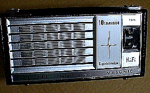 Masonic 10 Trans Radio.JPG (34667 bytes)