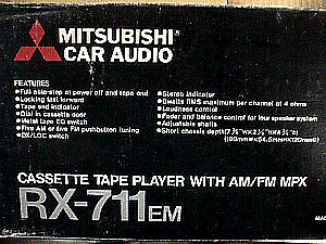 Mitsubishi RX-711EM Car Stereo 2.JPG (40852 bytes)