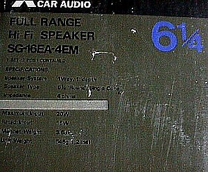 Mitsubishi Speaker S16FA-4EM 1.JPG (41361 bytes)